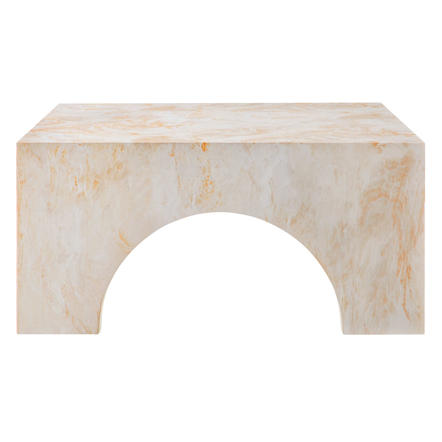 Modway - Valen Indoor - Outdoor Patio Arched Concrete Coffee Table by Modway  Outdoor Furniture Bar and Dining Yellow - EEI-7097-HYX