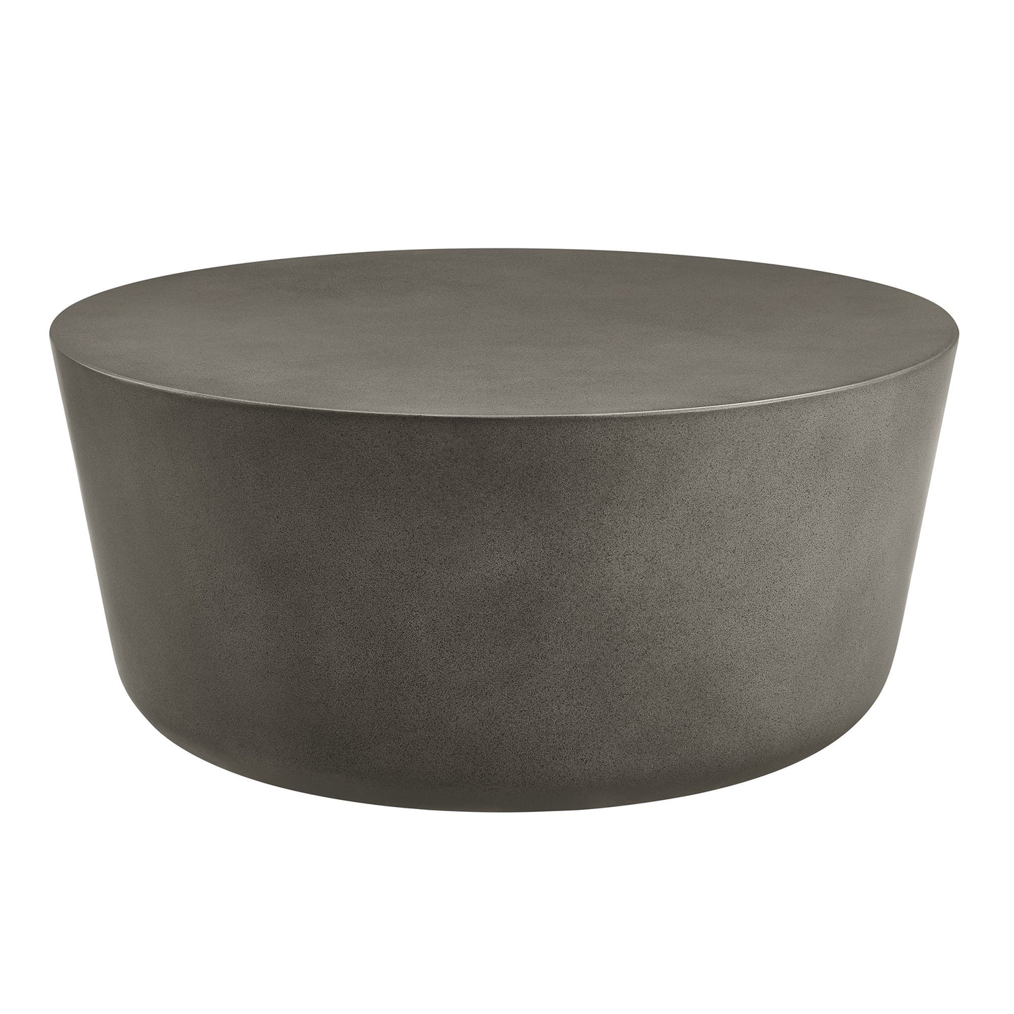Modway - Brion Round Indoor - Outdoor Patio Concrete Coffee Table by Modway  Outdoor Furniture Bar and Dining Gray - EEI-7099-GRY