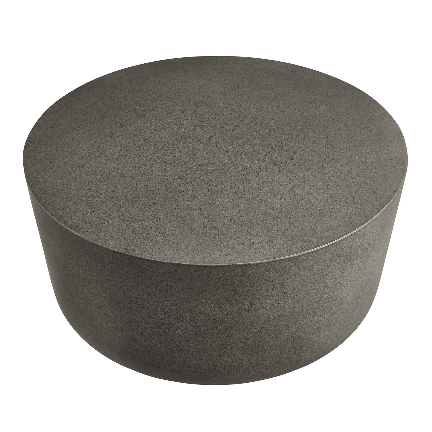 Modway - Brion Round Indoor - Outdoor Patio Concrete Coffee Table by Modway  Outdoor Furniture Bar and Dining Gray - EEI-7099-GRY