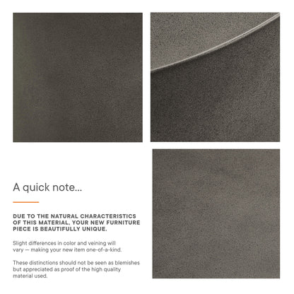 Modway - Brion Round Indoor - Outdoor Patio Concrete Coffee Table by Modway  Outdoor Furniture Bar and Dining Gray - EEI-7099-GRY