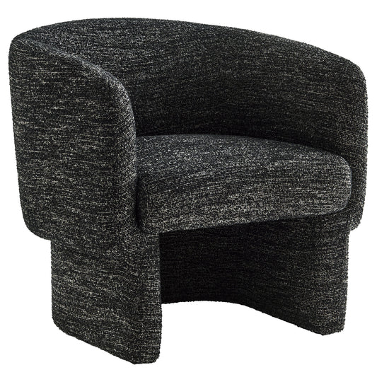 Modway - Muse Boucle Fabric Barrel Accent Chair by Modway  Living Room Sofas and Armchairs Black - EEI-7100-CHA