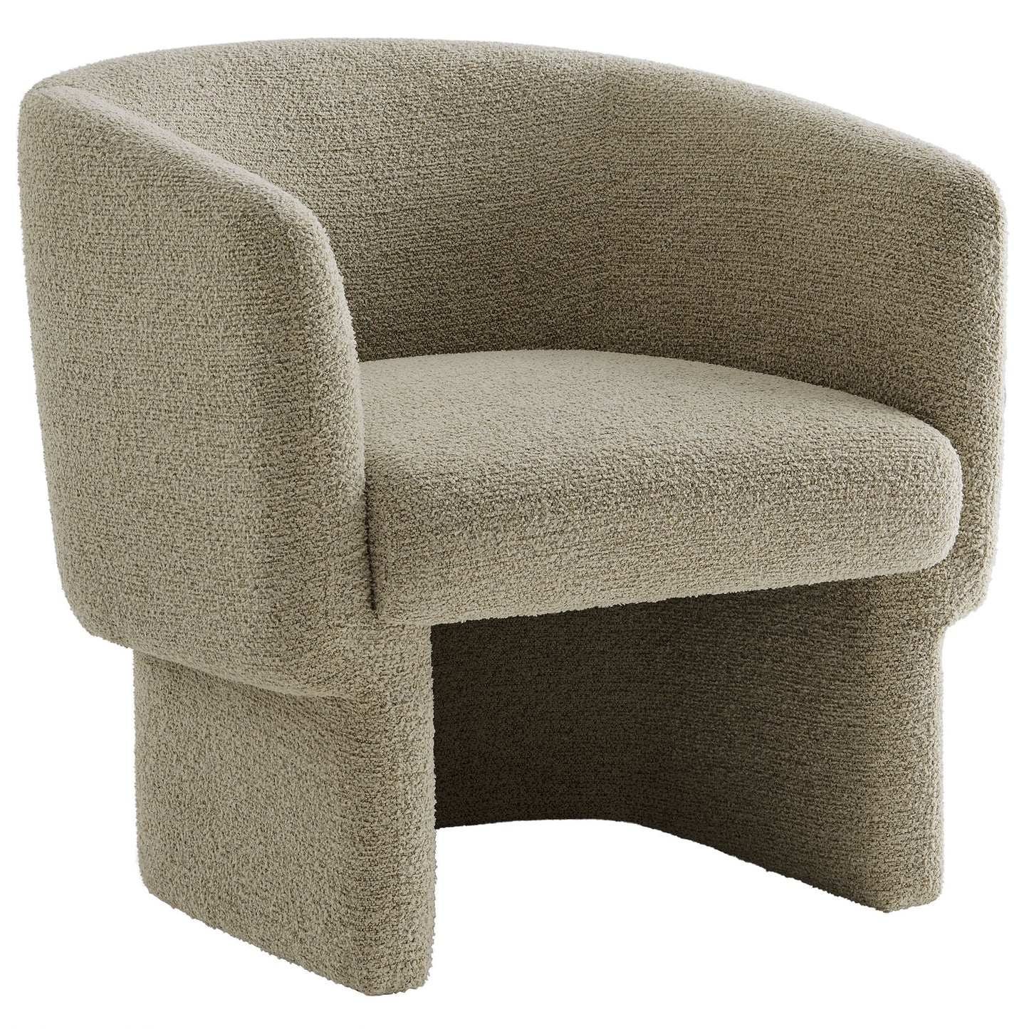 Modway - Muse Boucle Fabric Barrel Accent Chair by Modway  Living Room Sofas and Armchairs Oatmeal - EEI-7100-CRK