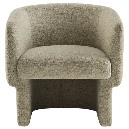Modway - Muse Boucle Fabric Barrel Accent Chair by Modway  Living Room Sofas and Armchairs Oatmeal - EEI-7100-CRK