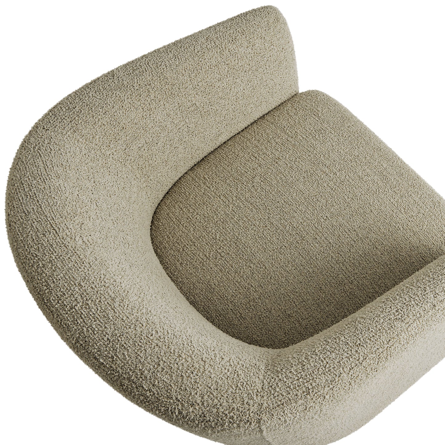 Modway - Muse Boucle Fabric Barrel Accent Chair by Modway  Living Room Sofas and Armchairs Oatmeal - EEI-7100-CRK