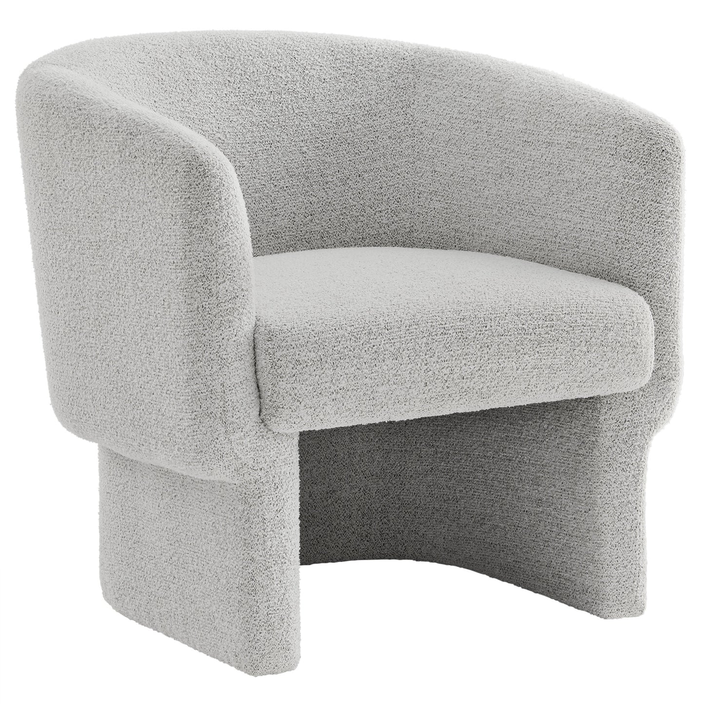 Modway - Muse Boucle Fabric Barrel Accent Chair by Modway  Living Room Sofas and Armchairs White - EEI-7100-NPT