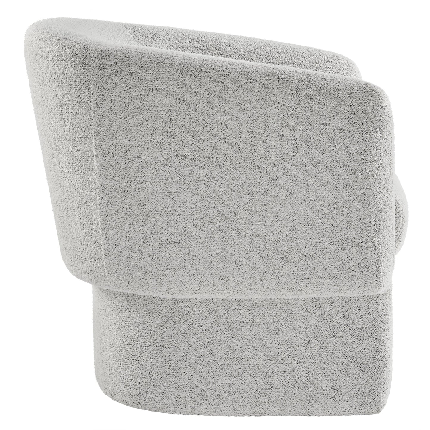 Modway - Muse Boucle Fabric Barrel Accent Chair by Modway  Living Room Sofas and Armchairs White - EEI-7100-NPT