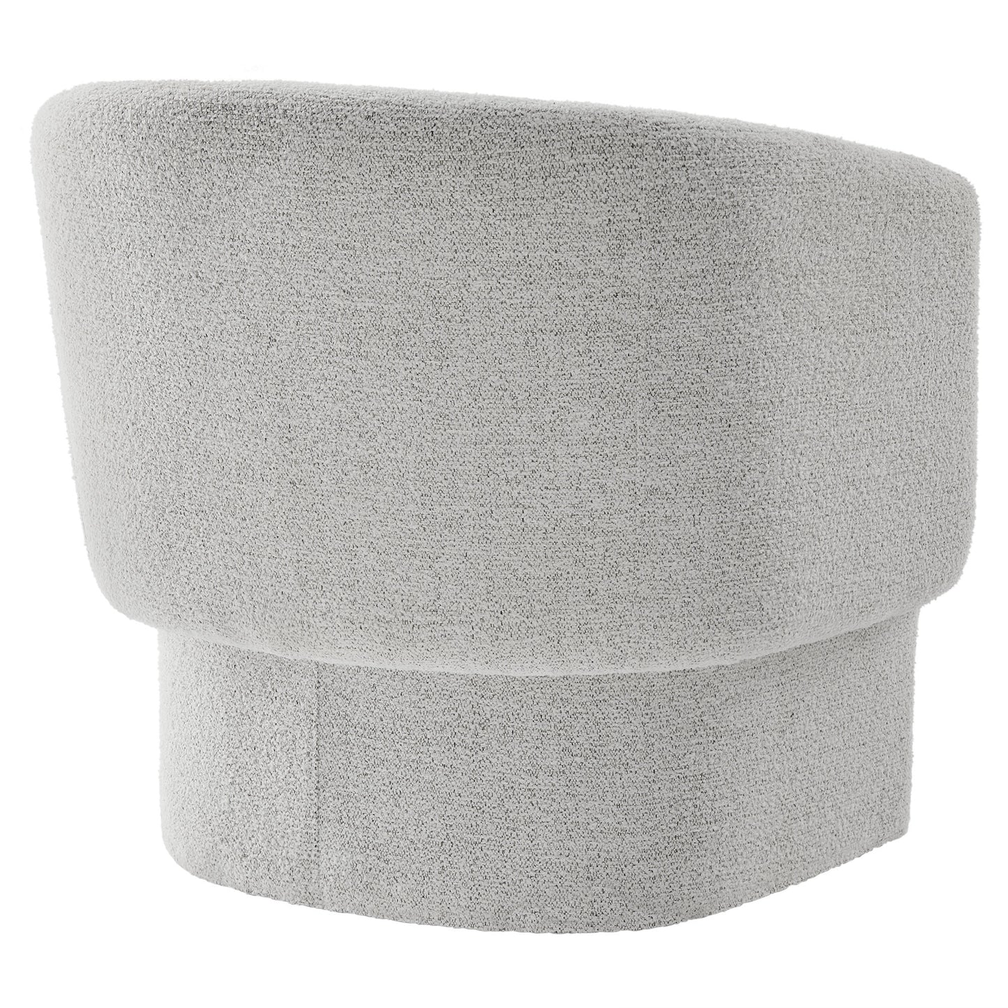 Modway - Muse Boucle Fabric Barrel Accent Chair by Modway  Living Room Sofas and Armchairs White - EEI-7100-NPT