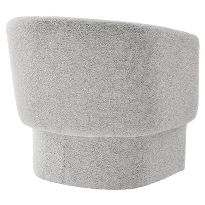 Modway - Muse Boucle Fabric Barrel Accent Chair by Modway  Living Room Sofas and Armchairs White - EEI-7100-NPT