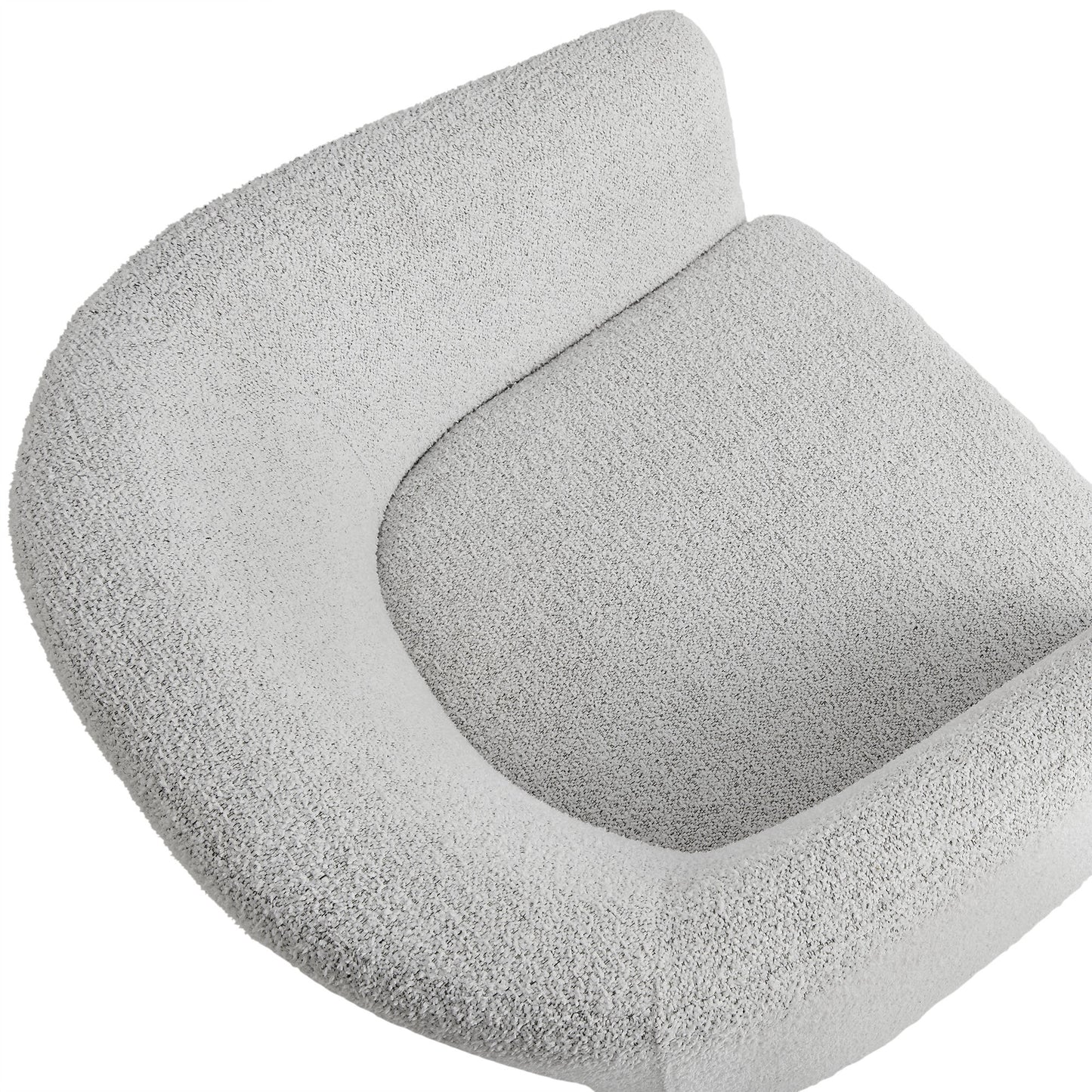 Modway - Muse Boucle Fabric Barrel Accent Chair by Modway  Living Room Sofas and Armchairs White - EEI-7100-NPT