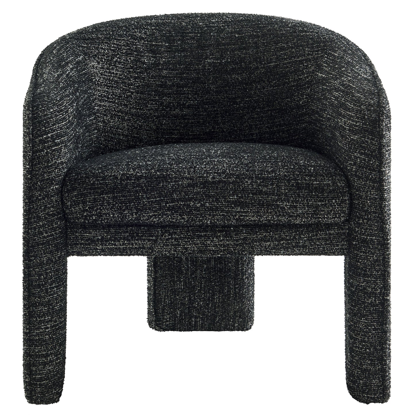 Modway - Greer Boucle Fabric Upholstered Accent Armchair by Modway  Living Room Sofas and Armchairs Black - EEI-7101-CHA