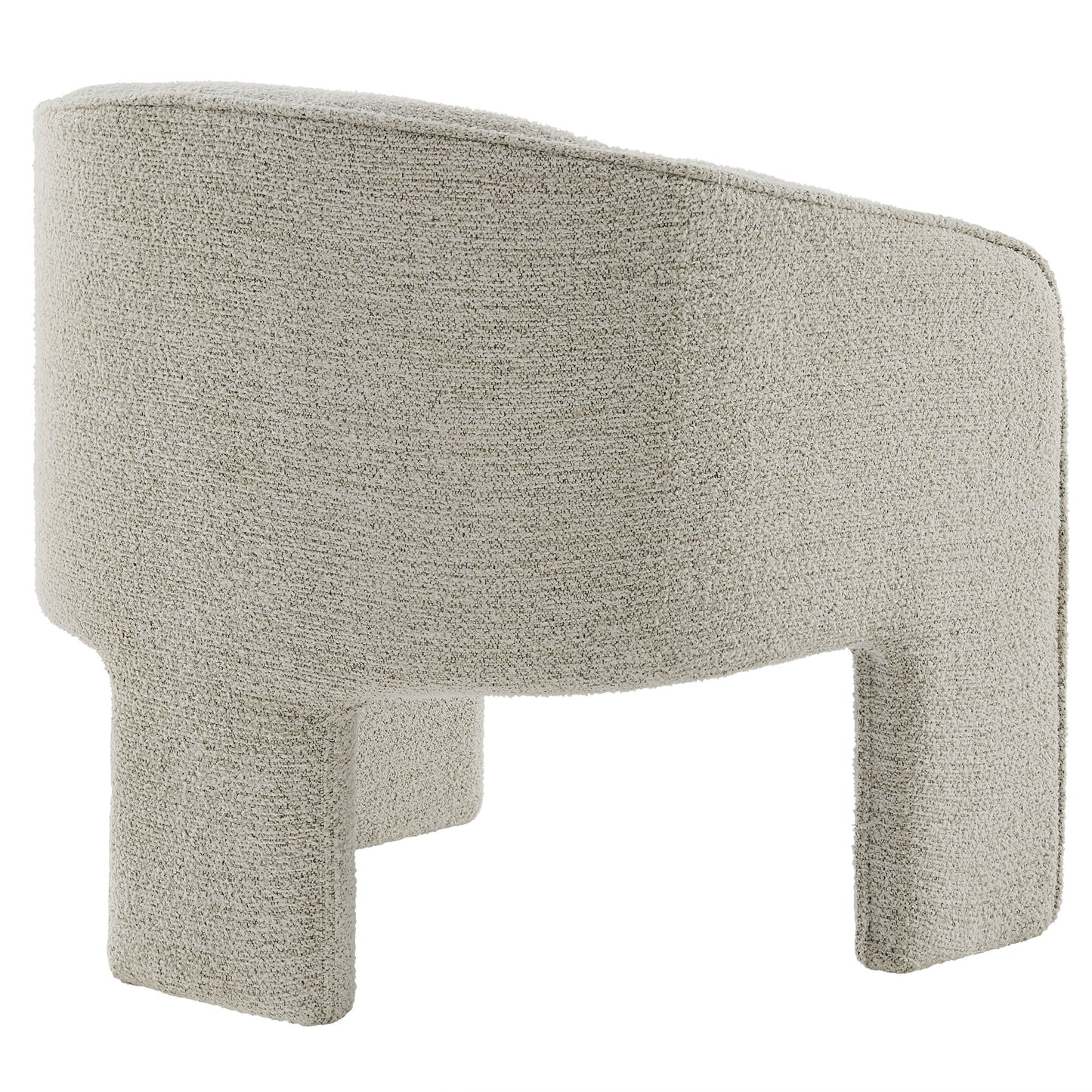 Modway - Greer Boucle Fabric Upholstered Accent Armchair by Modway  Living Room Sofas and Armchairs White - EEI-7101-PCH