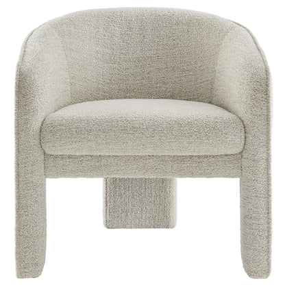 Modway - Greer Boucle Fabric Upholstered Accent Armchair by Modway  Living Room Sofas and Armchairs White - EEI-7101-PCH