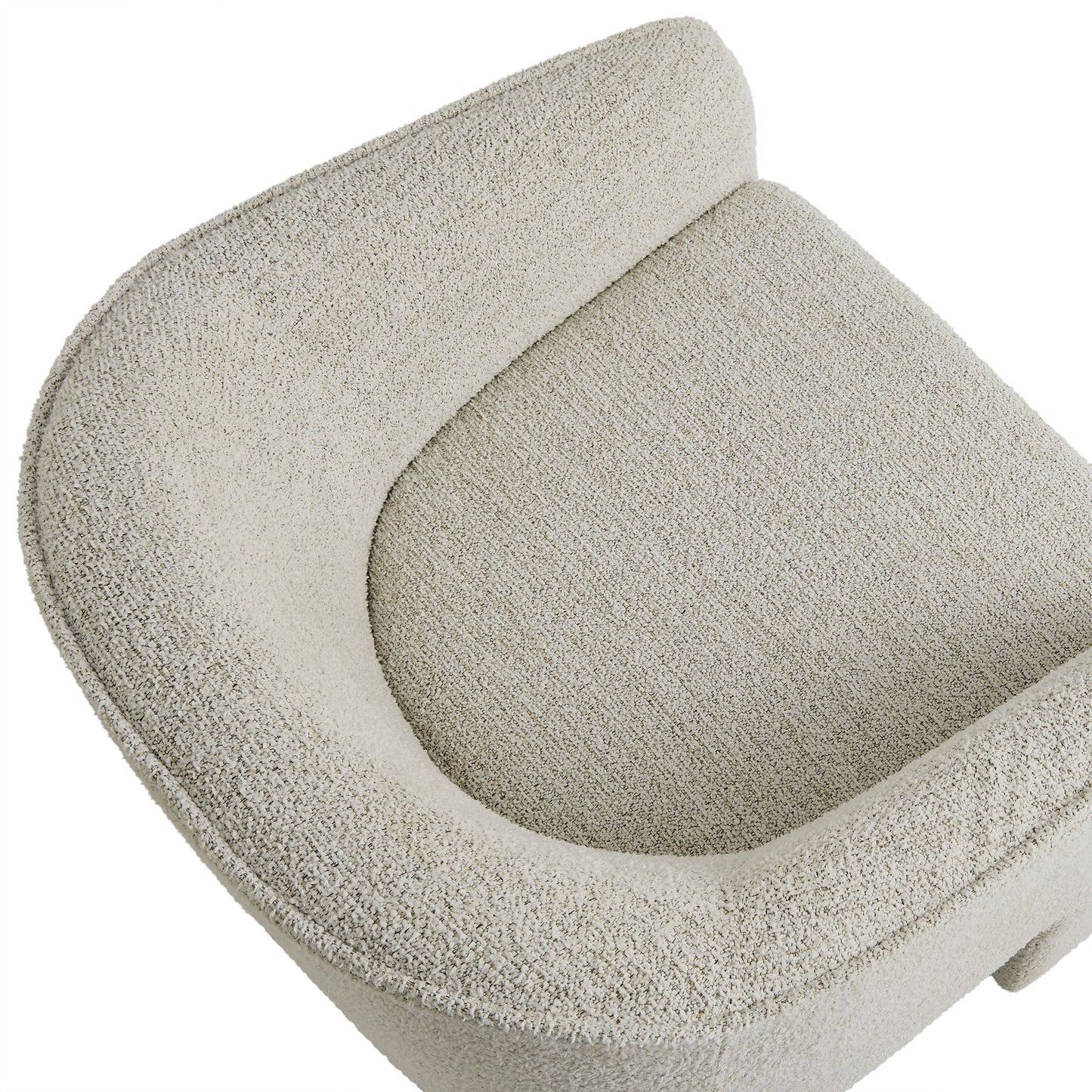 Modway - Greer Boucle Fabric Upholstered Accent Armchair by Modway  Living Room Sofas and Armchairs White - EEI-7101-PCH