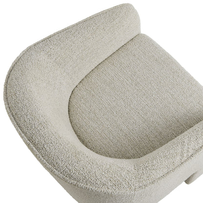 Modway - Greer Boucle Fabric Upholstered Accent Armchair by Modway  Living Room Sofas and Armchairs White - EEI-7101-PCH