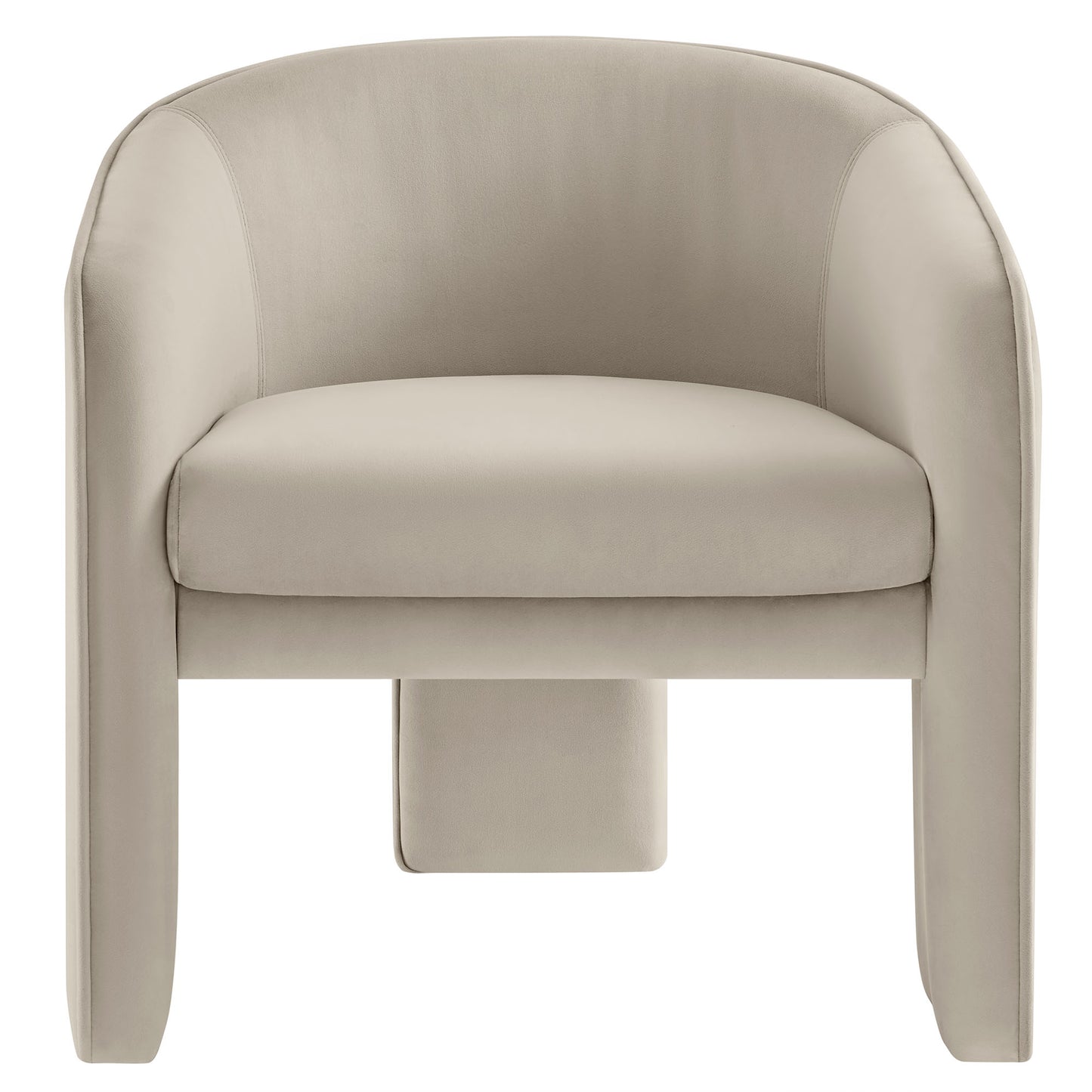 Modway - Greer Performance Velvet Upholstered Accent Armchair by Modway  Living Room Sofas and Armchairs White - EEI-7102-ALM