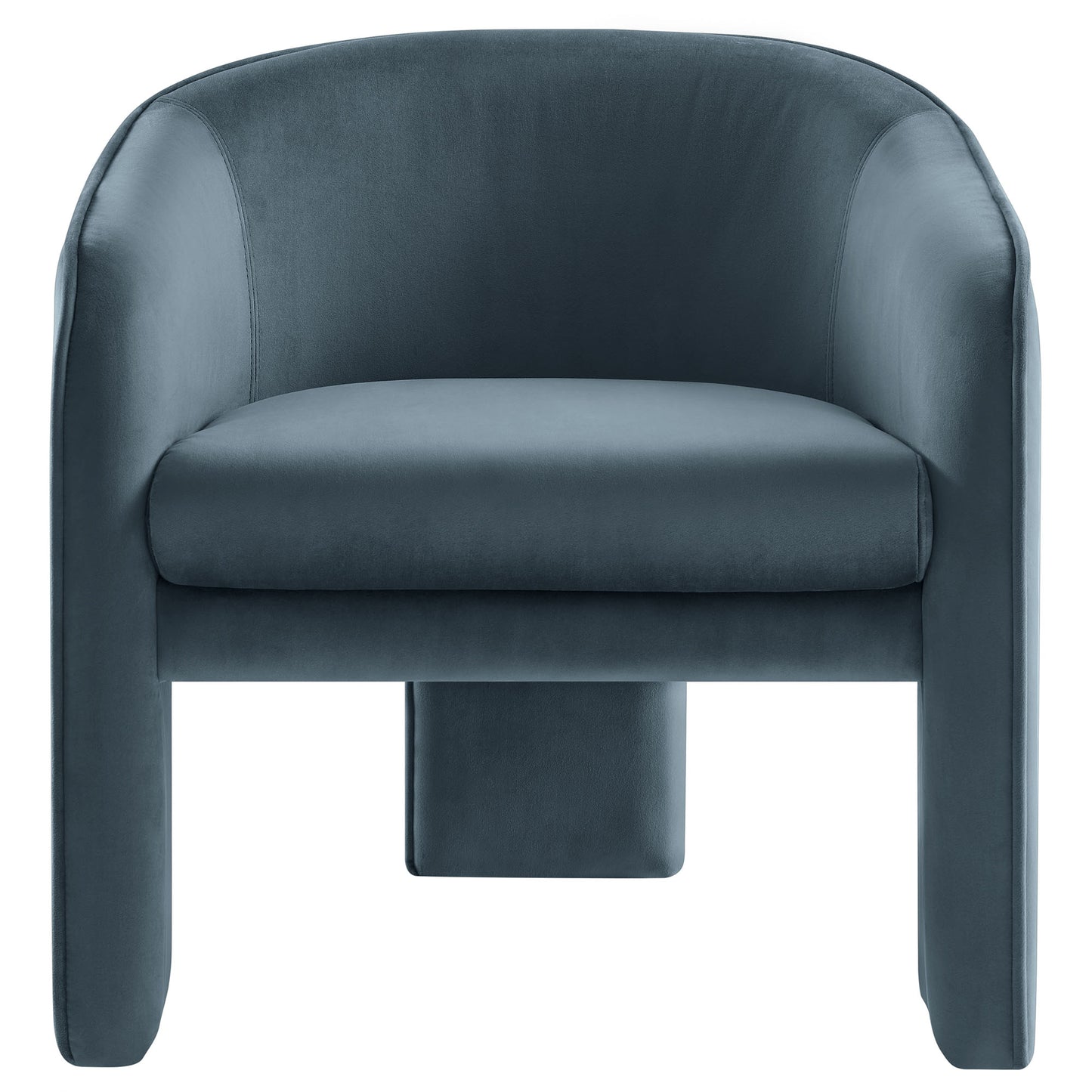 Modway - Greer Performance Velvet Upholstered Accent Armchair by Modway  Living Room Sofas and Armchairs Blue - EEI-7102-CAB
