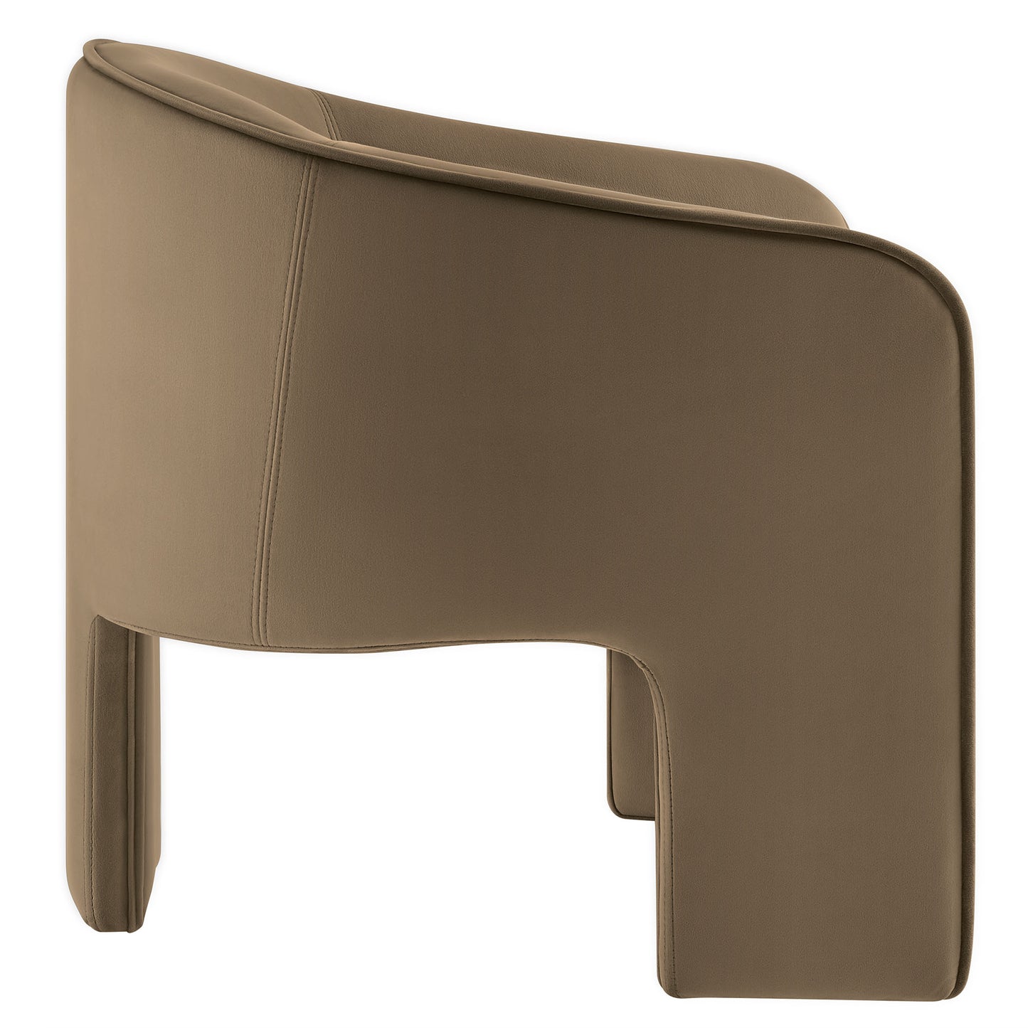 Modway - Greer Performance Velvet Upholstered Accent Armchair by Modway  Living Room Sofas and Armchairs Gray - EEI-7102-TAU