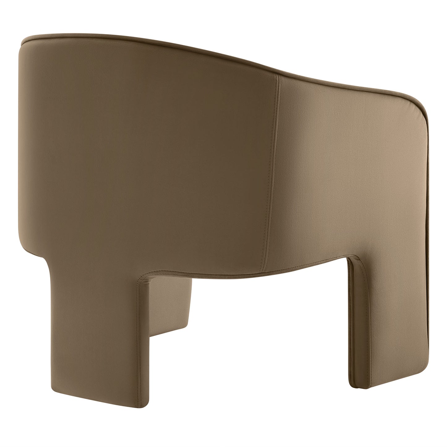 Modway - Greer Performance Velvet Upholstered Accent Armchair by Modway  Living Room Sofas and Armchairs Gray - EEI-7102-TAU