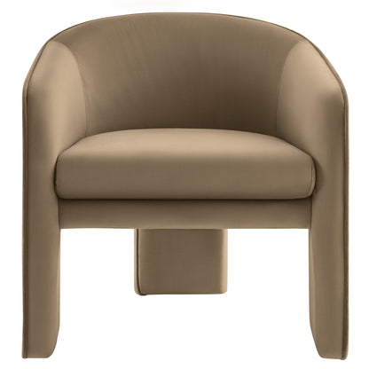 Modway - Greer Performance Velvet Upholstered Accent Armchair by Modway  Living Room Sofas and Armchairs Gray - EEI-7102-TAU