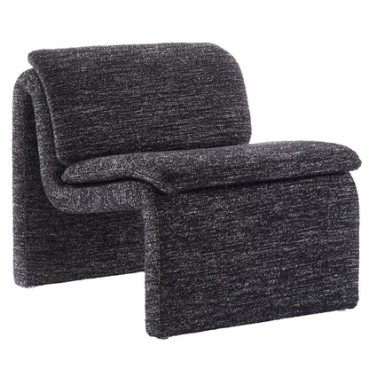 Modway - Dune Boucle Upholstered Armless Accent Chair by Modway  Living Room Sofas and Armchairs Gray - EEI-7103-CHA