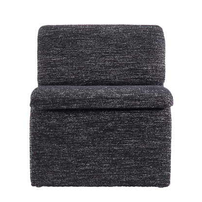 Modway - Dune Boucle Upholstered Armless Accent Chair by Modway  Living Room Sofas and Armchairs Gray - EEI-7103-CHA