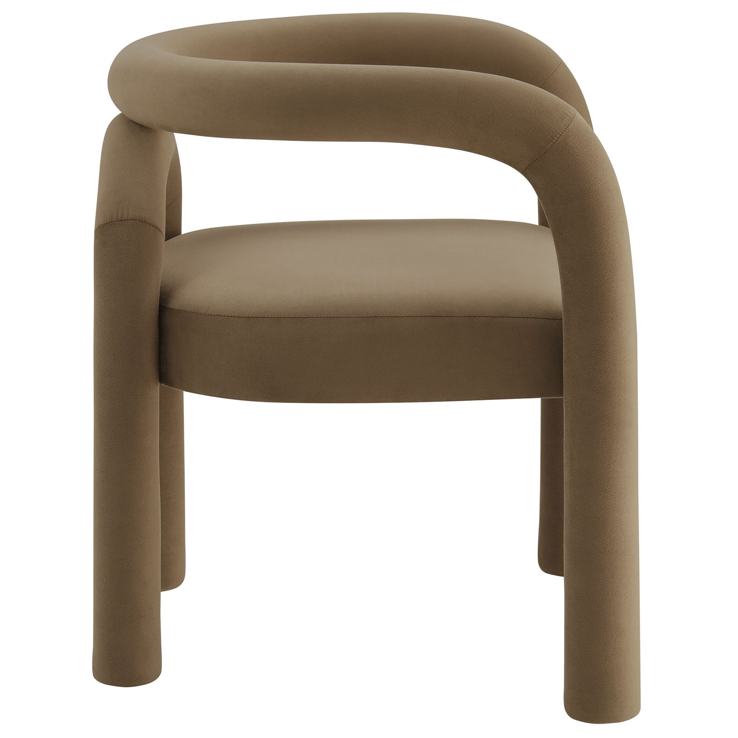 Modway - Astrid Performance Velvet Dining Chair by Modway  Bar and Dining Dining Chairs Brown - EEI-7104-CAM