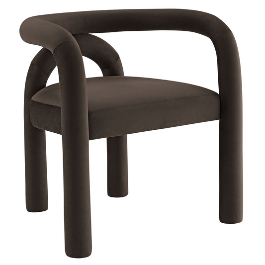 Modway - Astrid Performance Velvet Dining Chair by Modway  Bar and Dining Dining Chairs Brown - EEI-7104-COA