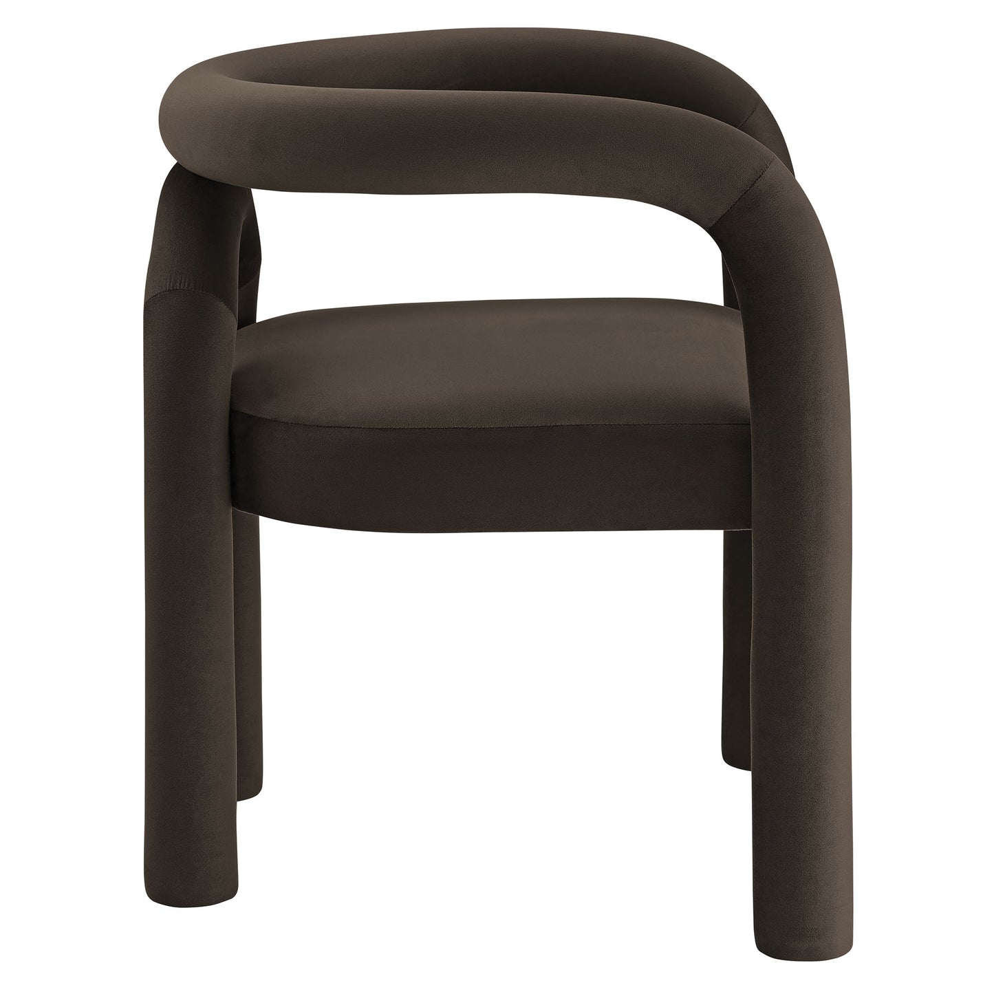 Modway - Astrid Performance Velvet Dining Chair by Modway  Bar and Dining Dining Chairs Brown - EEI-7104-COA
