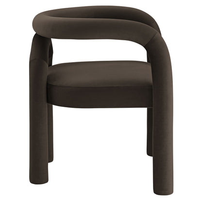 Modway - Astrid Performance Velvet Dining Chair by Modway  Bar and Dining Dining Chairs Brown - EEI-7104-COA