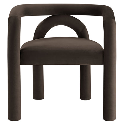 Modway - Astrid Performance Velvet Dining Chair by Modway  Bar and Dining Dining Chairs Brown - EEI-7104-COA