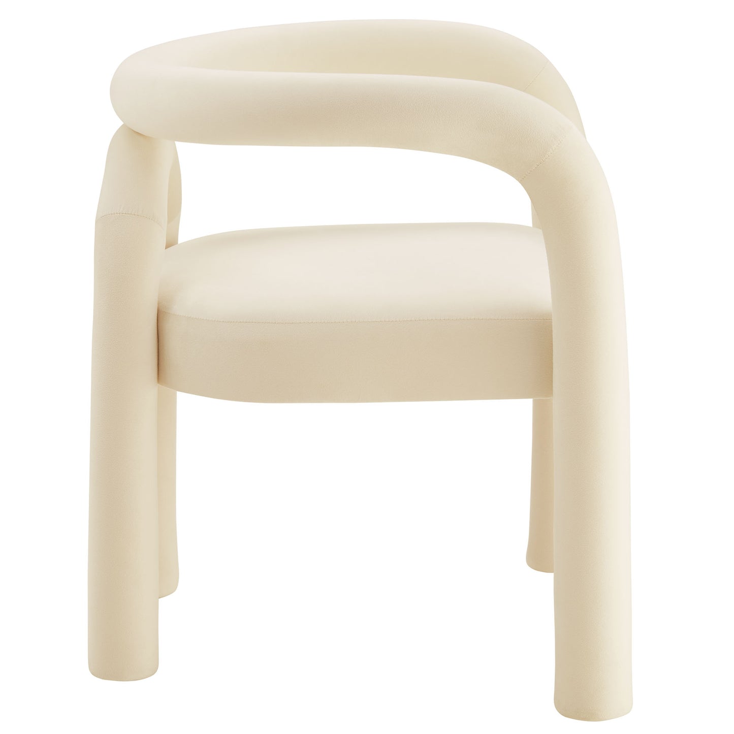 Modway - Astrid Performance Velvet Dining Chair by Modway  Bar and Dining Dining Chairs Ivory - EEI-7104-POR