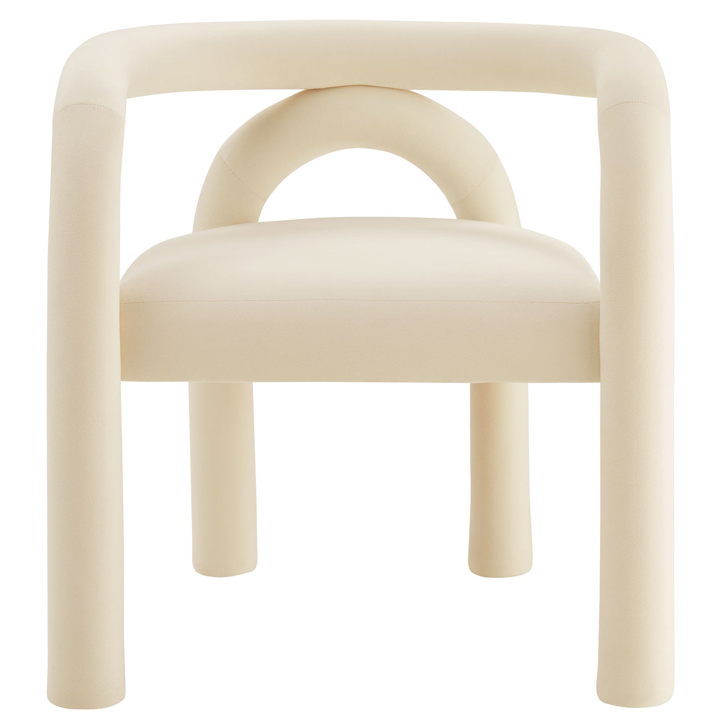 Modway - Astrid Performance Velvet Dining Chair by Modway  Bar and Dining Dining Chairs Ivory - EEI-7104-POR
