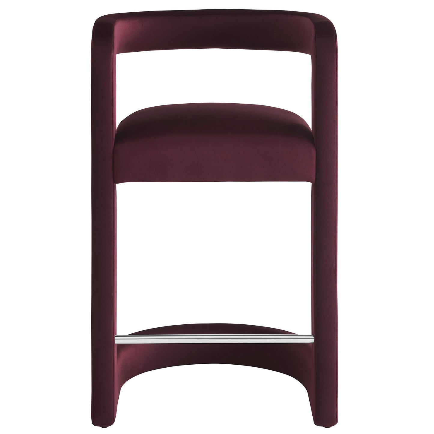 Modway - Winslow Performance Velvet Counter Stool by Modway  Bar and Dining Bar and Counter Stools Red - EEI-7107-MUL