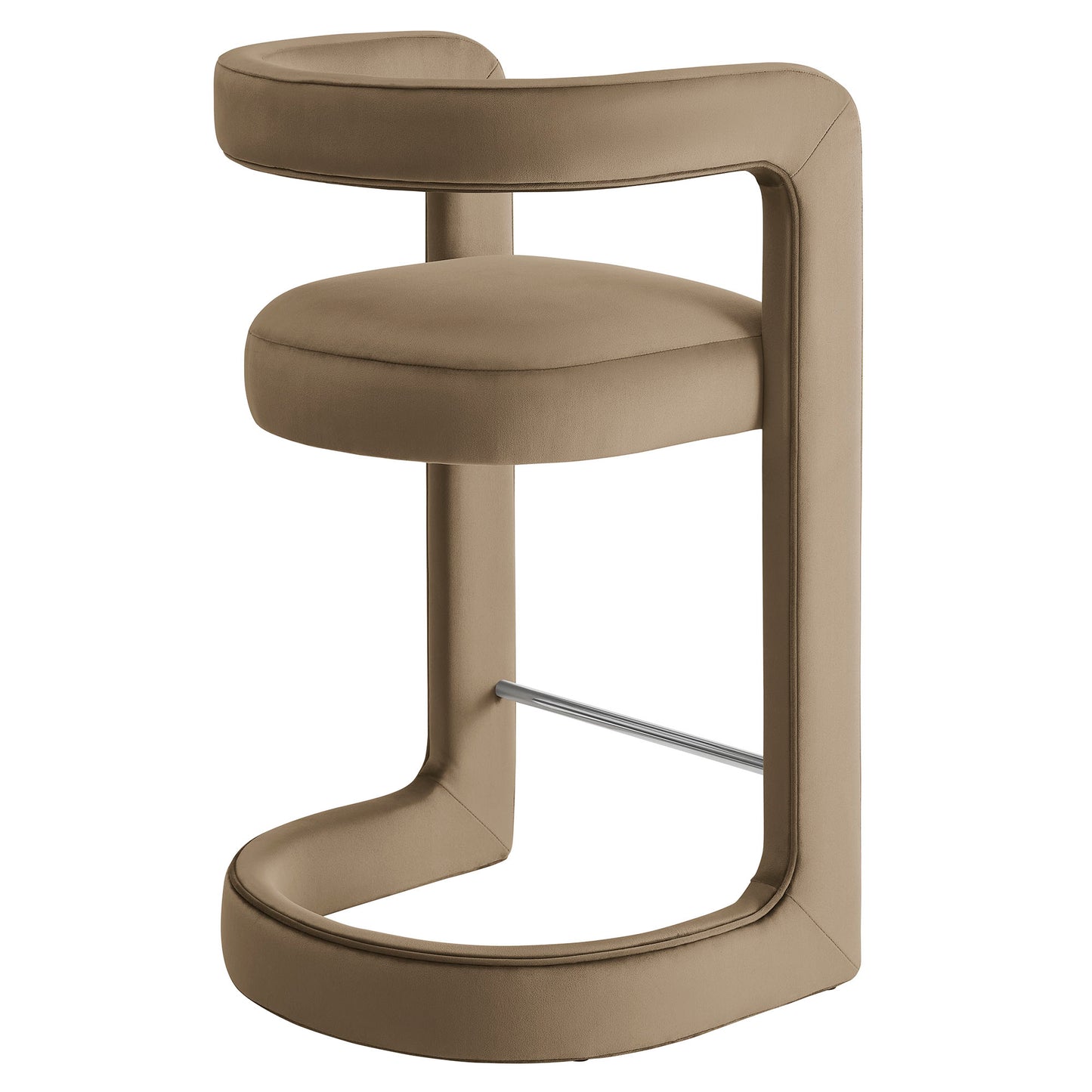 Modway - Winslow Performance Velvet Counter Stool by Modway  Bar and Dining Bar and Counter Stools Brown - EEI-7107-TAU