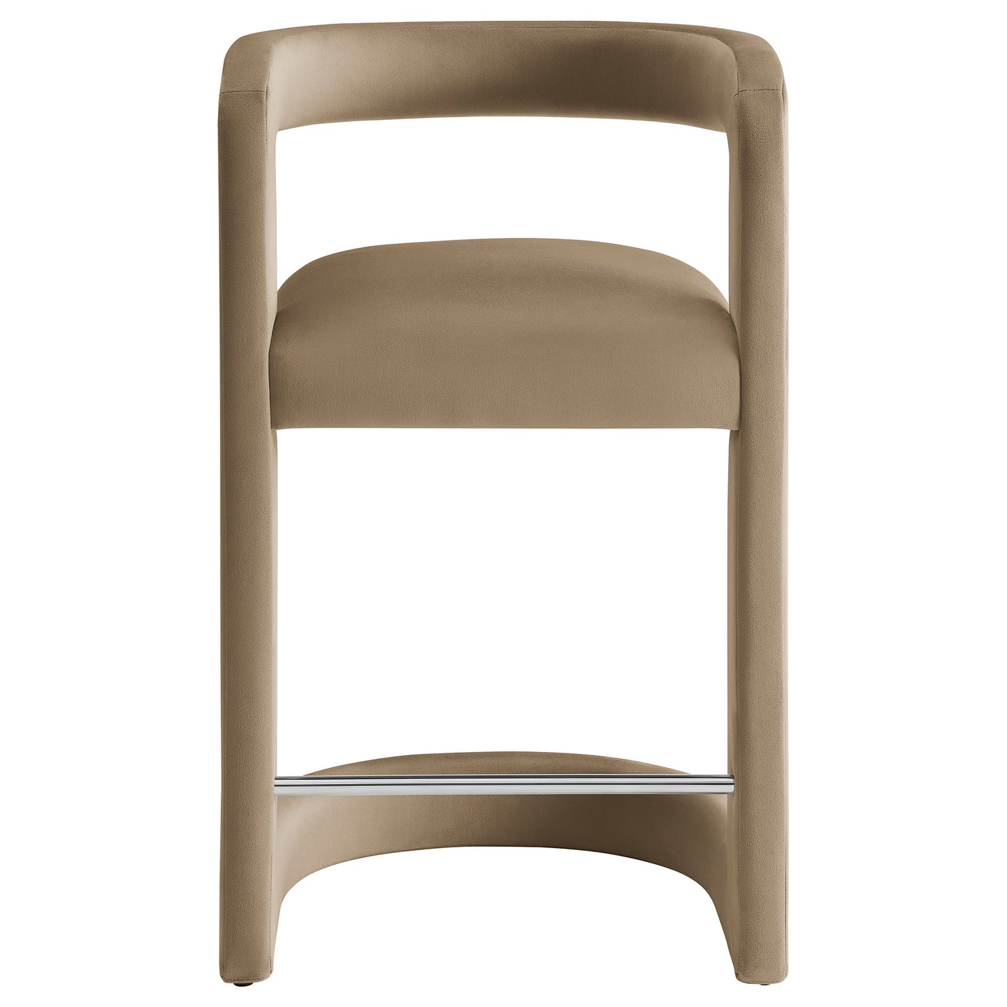 Modway - Winslow Performance Velvet Counter Stool by Modway  Bar and Dining Bar and Counter Stools Brown - EEI-7107-TAU