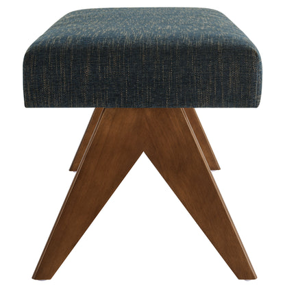 Modway - Lyra 47" Fabric Upholstered Bench by Modway  Living Room Benches and Stools Blue - EEI-7112-HEA