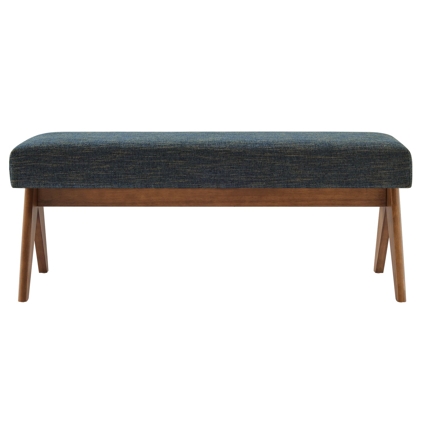 Modway - Lyra 47" Fabric Upholstered Bench by Modway  Living Room Benches and Stools Blue - EEI-7112-HEA