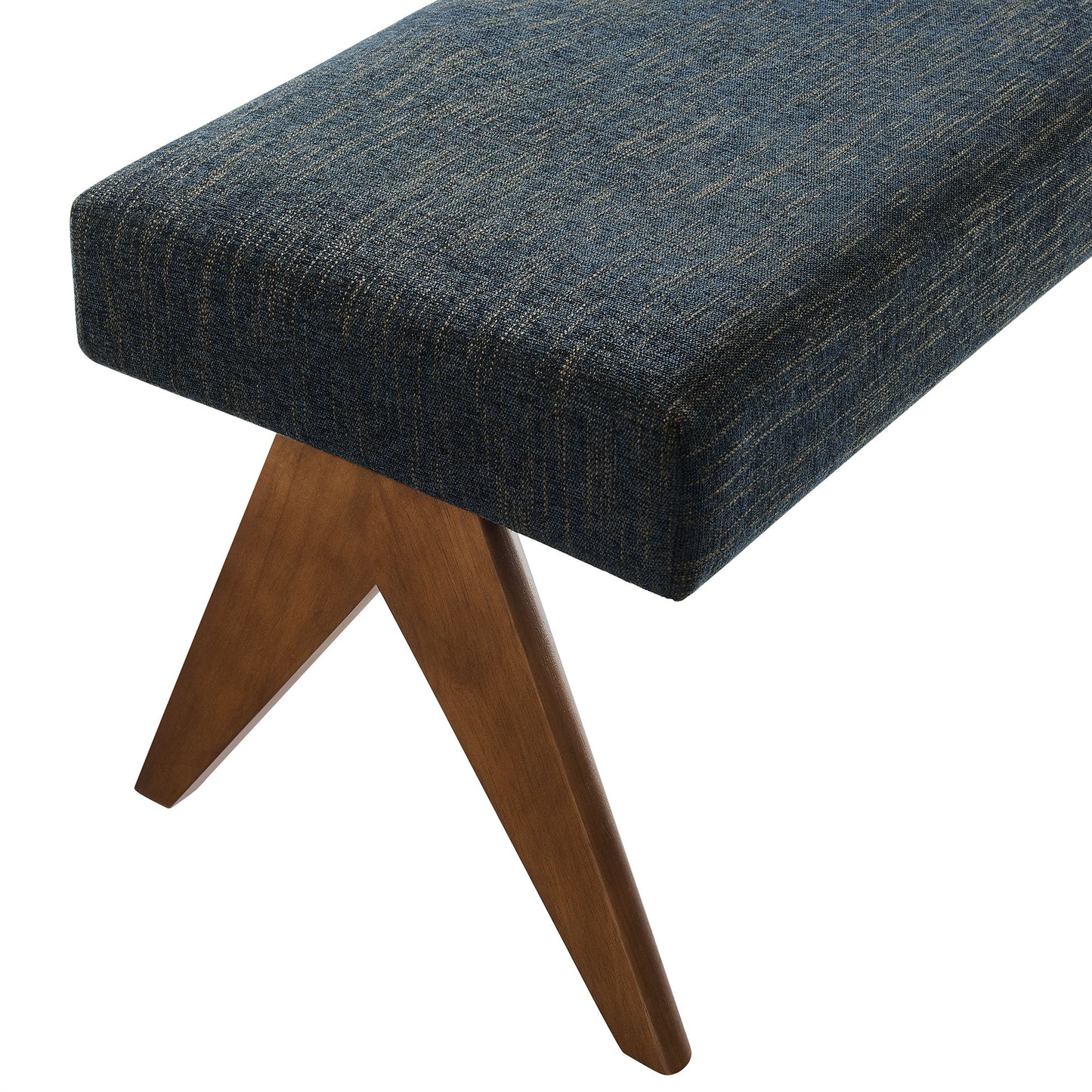 Modway - Lyra 47" Fabric Upholstered Bench by Modway  Living Room Benches and Stools Blue - EEI-7112-HEA