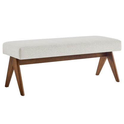 Modway - Lyra 47" Fabric Upholstered Bench by Modway  Living Room Benches and Stools Ivory - EEI-7112-HEI