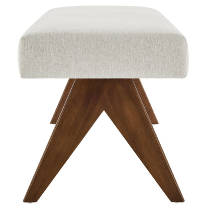 Modway - Lyra 47" Fabric Upholstered Bench by Modway  Living Room Benches and Stools Ivory - EEI-7112-HEI