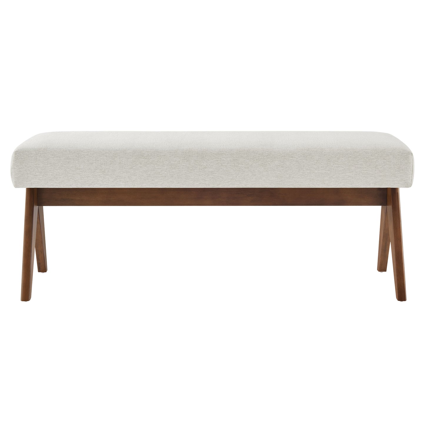 Modway - Lyra 47" Fabric Upholstered Bench by Modway  Living Room Benches and Stools Ivory - EEI-7112-HEI