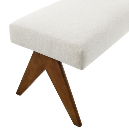 Modway - Lyra 47" Fabric Upholstered Bench by Modway  Living Room Benches and Stools Ivory - EEI-7112-HEI