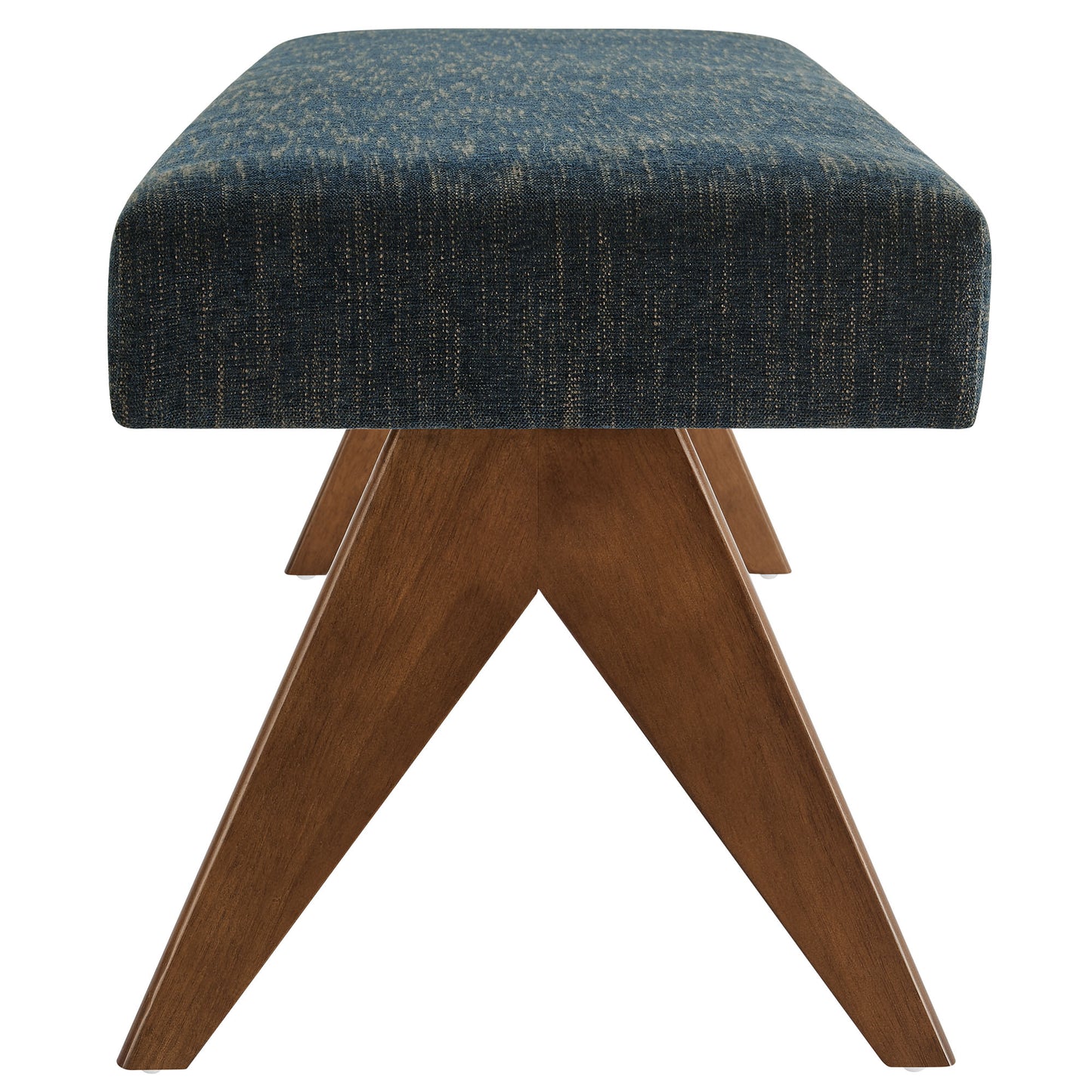 Modway - Lyra 63" Fabric Upholstered Bench by Modway  Living Room Benches and Stools Blue - EEI-7114-HEA