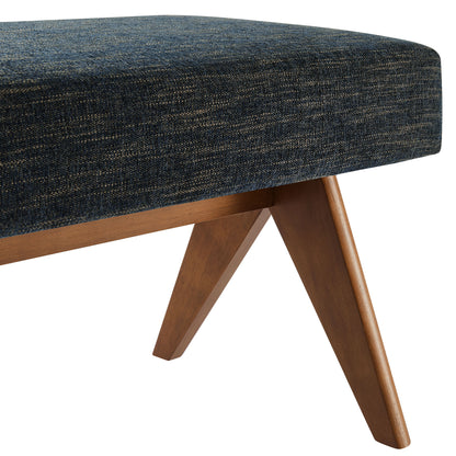 Modway - Lyra 63" Fabric Upholstered Bench by Modway  Living Room Benches and Stools Blue - EEI-7114-HEA