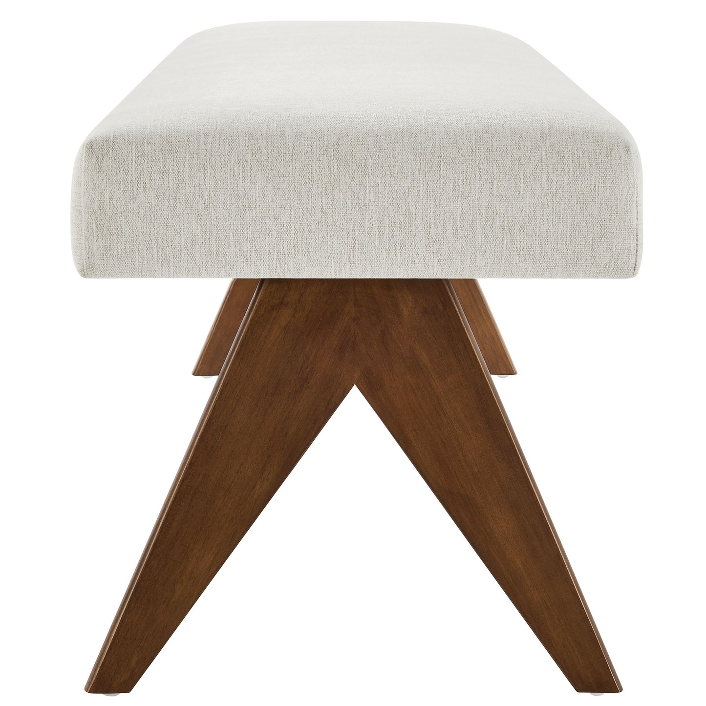 Modway - Lyra 63" Fabric Upholstered Bench by Modway  Living Room Benches and Stools Ivory - EEI-7114-HEI