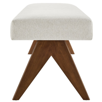 Modway - Lyra 63" Fabric Upholstered Bench by Modway  Living Room Benches and Stools Ivory - EEI-7114-HEI