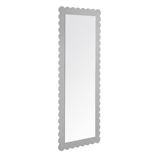 Modway - Emmeline Scalloped Rectangle Floor Mirror by Modway  Bedroom Case Goods Gray - EEI-7117-LGR
