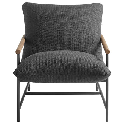 Modway - Raya Outdoor Patio Boucle Sling Lounge Chair by Modway  Outdoor Furniture Sofa Sectionals Gray - EEI-7118-CHA