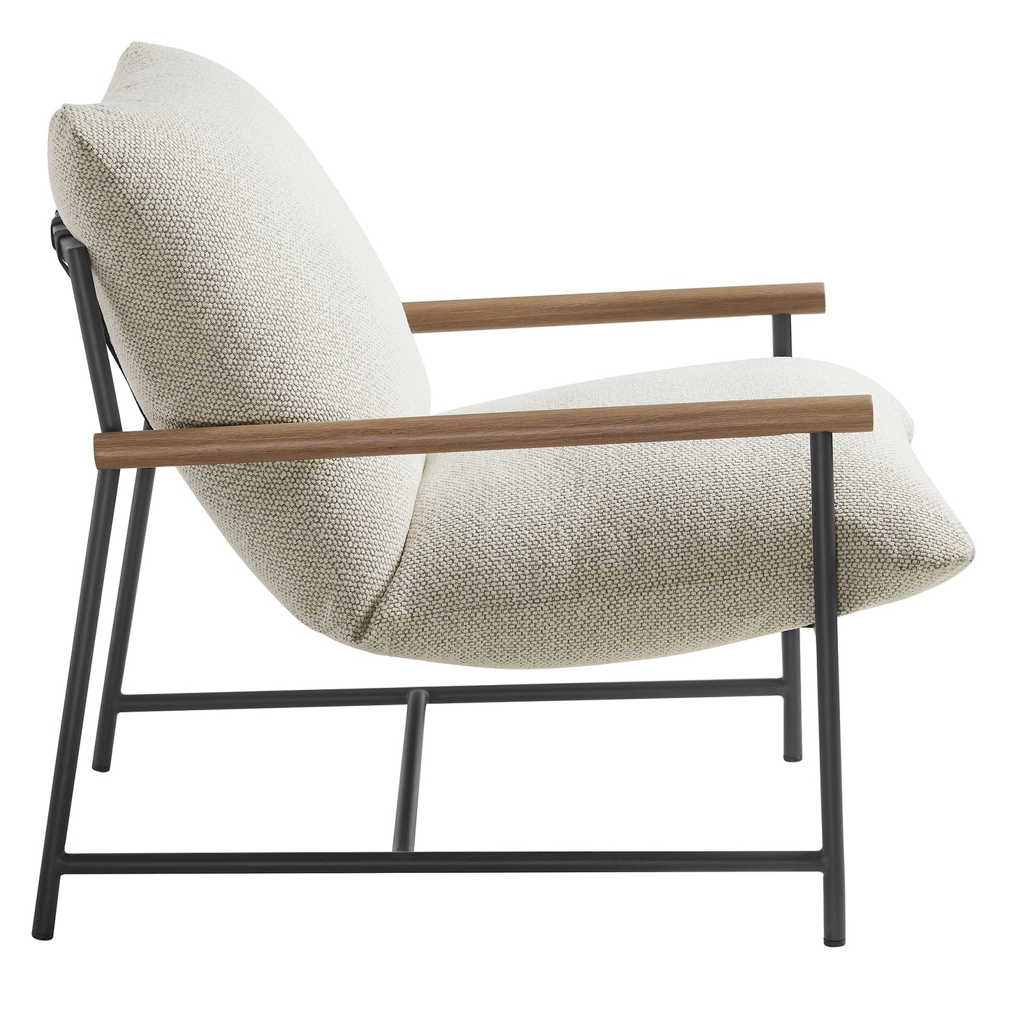 Modway - Raya Outdoor Patio Boucle Sling Lounge Chair by Modway  Outdoor Furniture Sofa Sectionals Ivory - EEI-7118-IVO