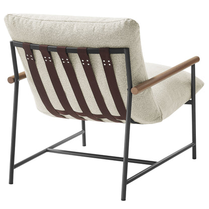 Modway - Raya Outdoor Patio Boucle Sling Lounge Chair by Modway  Outdoor Furniture Sofa Sectionals Ivory - EEI-7118-IVO